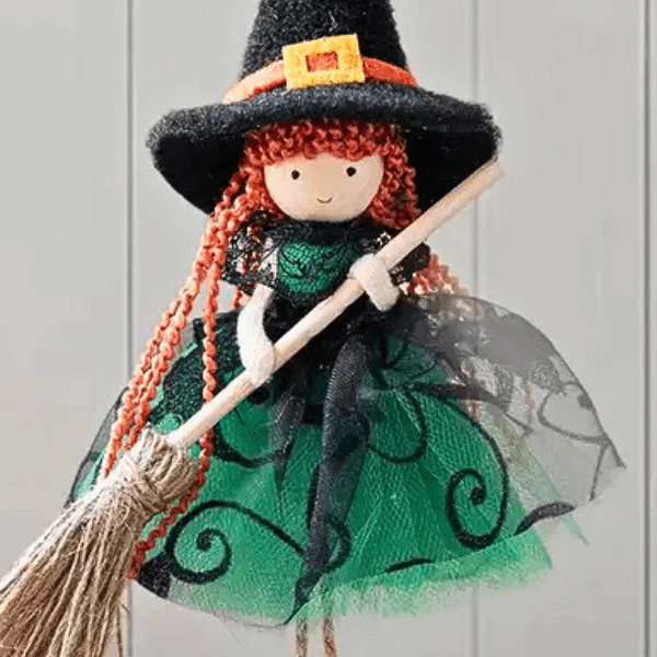Enchanting Halloween Witch Hanging Décor