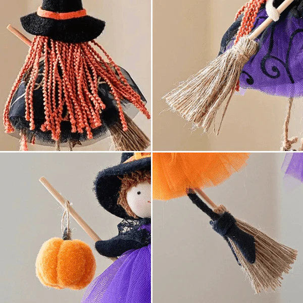 Enchanting Halloween Witch Hanging Décor