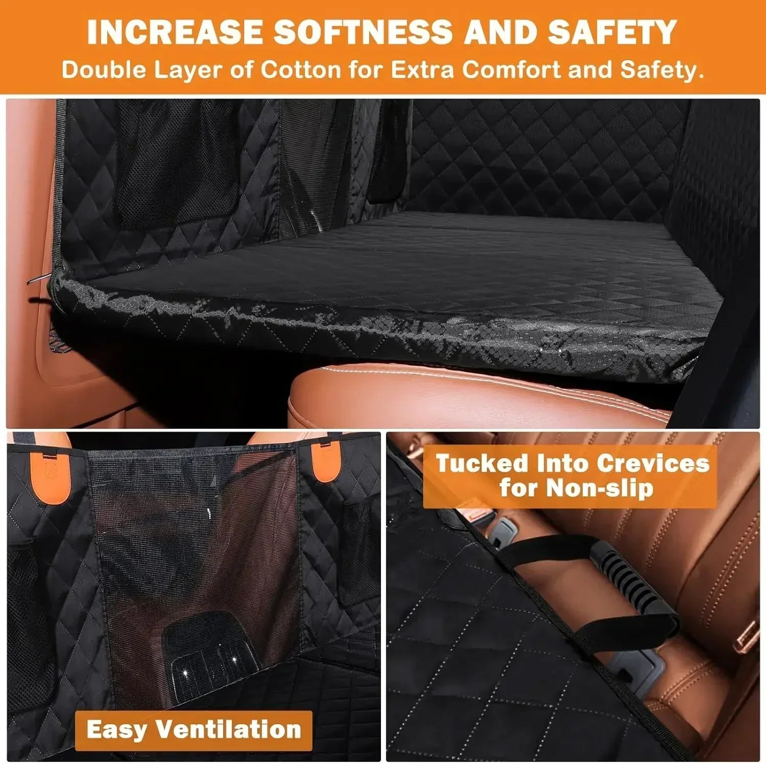 Hard-Bottom Back Seat Extender with Free Dog Bed