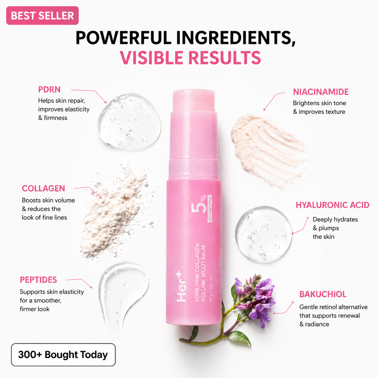 Korean PDRN Pink Collagen Volume Multi Balm