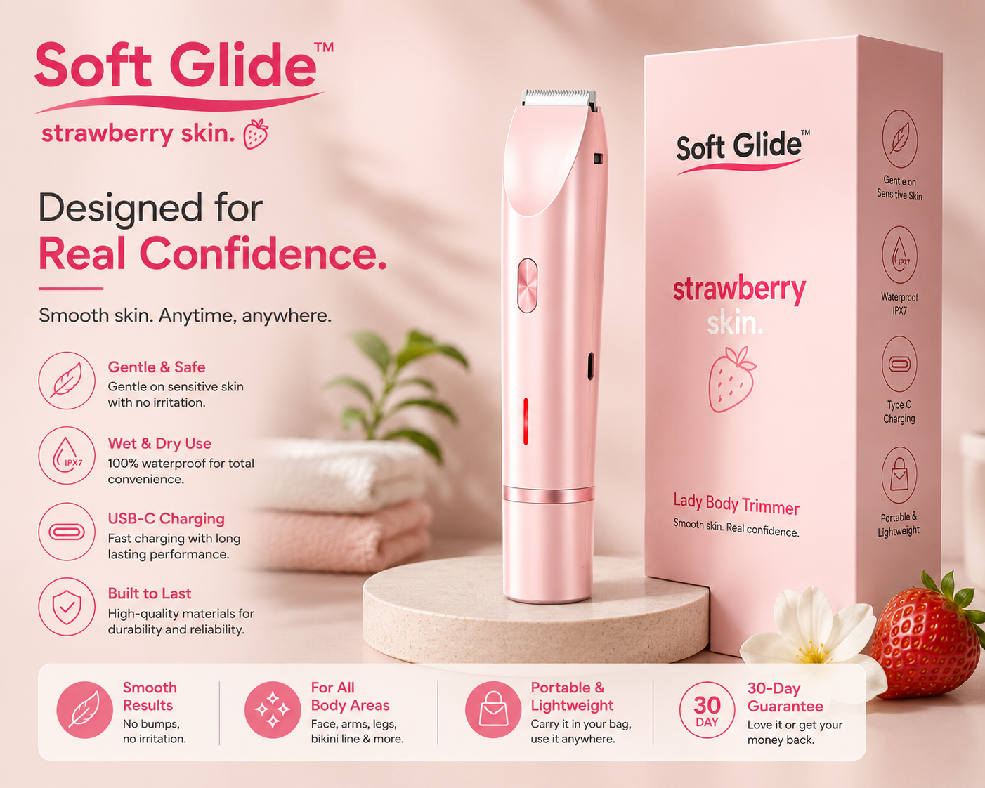 SoftGlide | Premium Electric Razor for a Perfect Shave Every Time