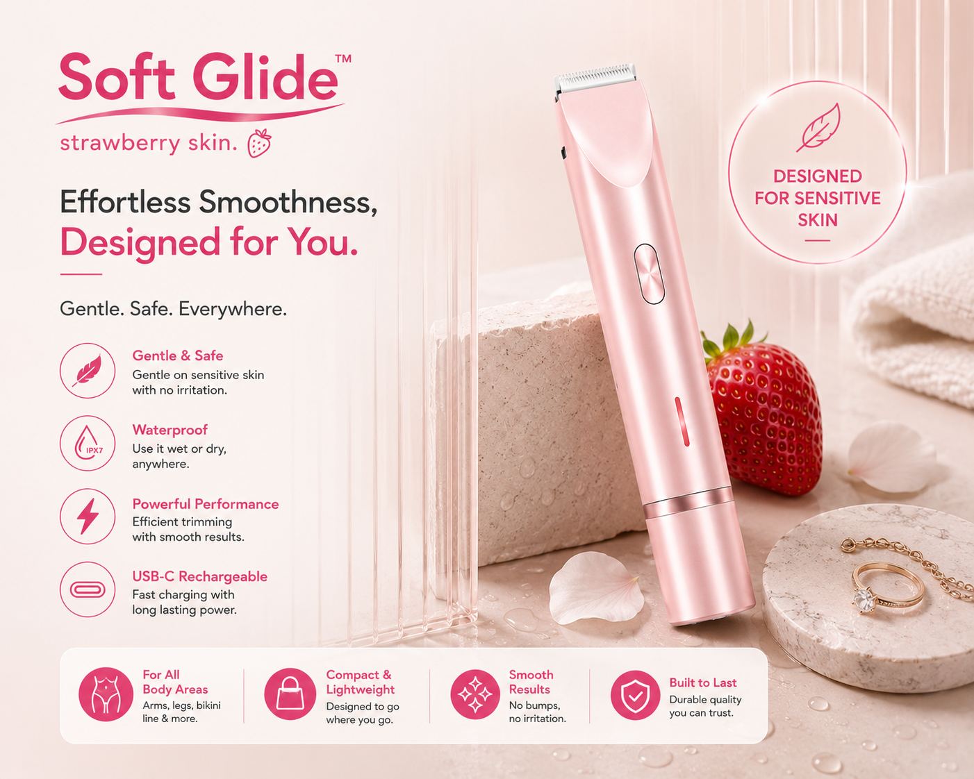 SoftGlide | Premium Electric Razor for a Perfect Shave Every Time