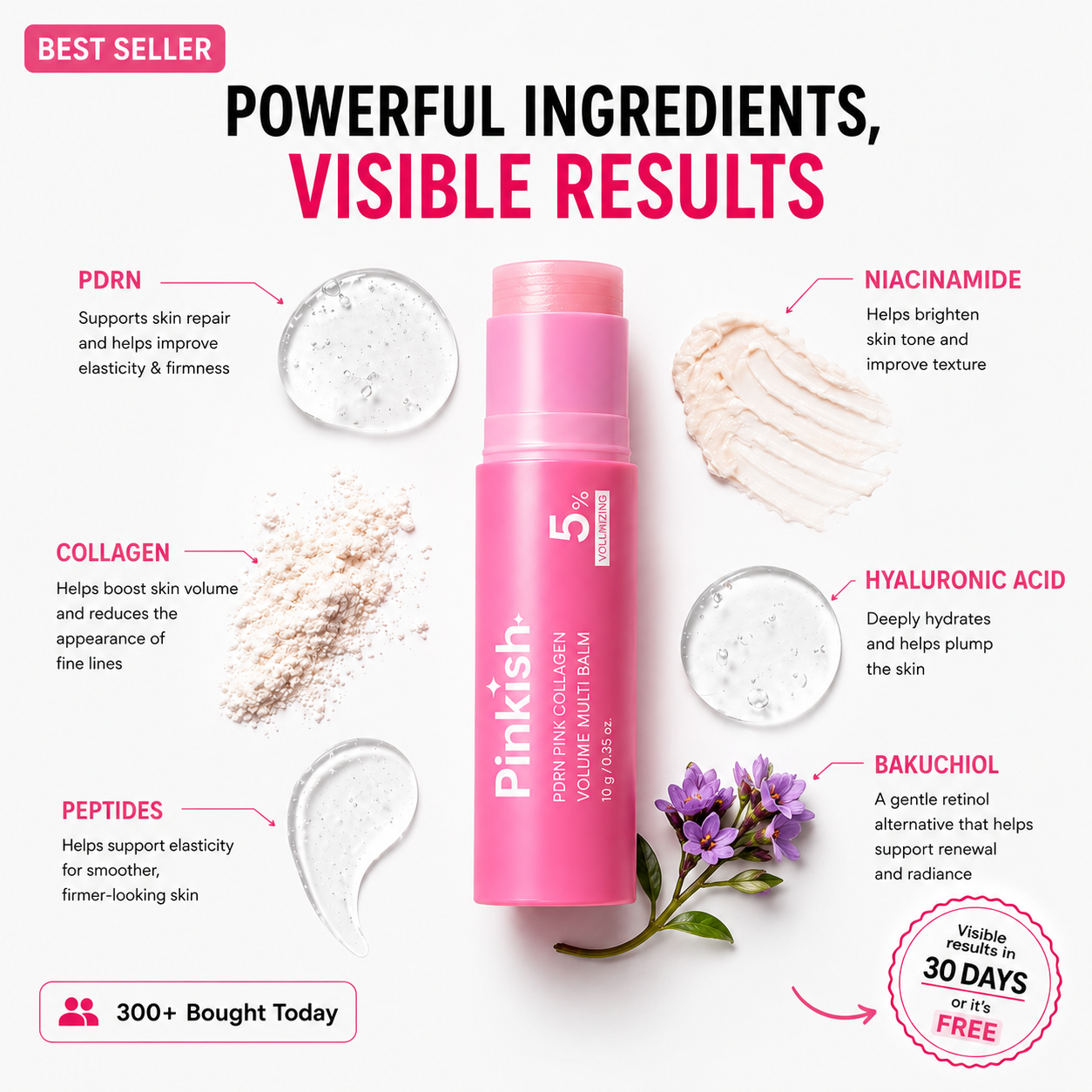 Korean PDRN Pink Collagen Volume Multi Balm