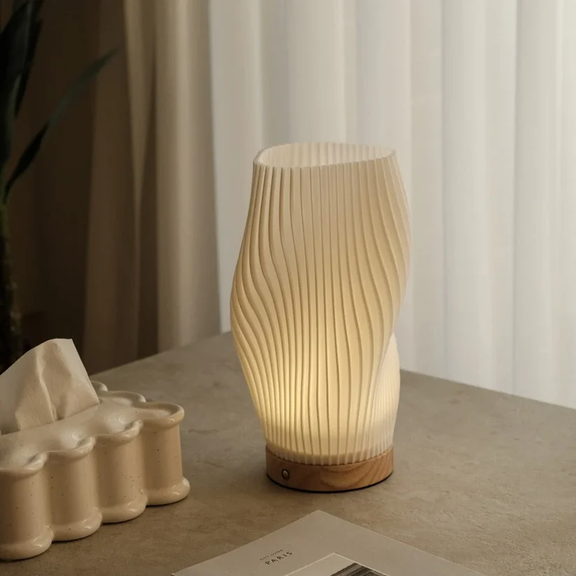 Elegant Serene Wavecrest Lamp