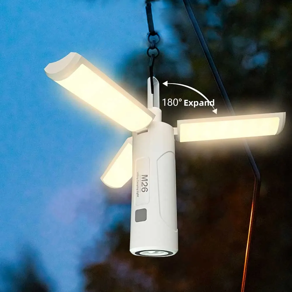 LED Foldable Camping Lantern with Power Bank