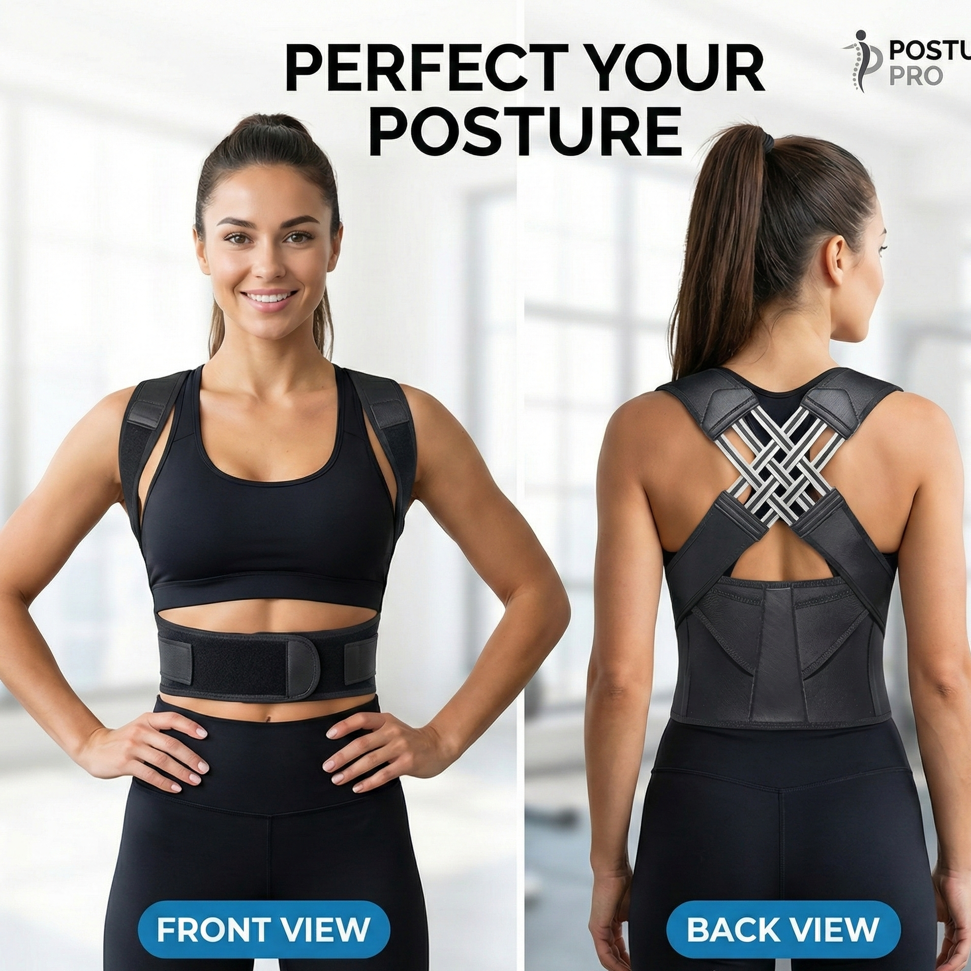 Instant Posture Corrector | Adjustable, Comfortable & Pain-Relieving