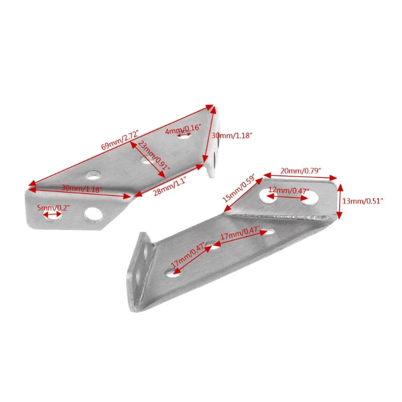 Secure Angle Corner Brackets - Set of 4