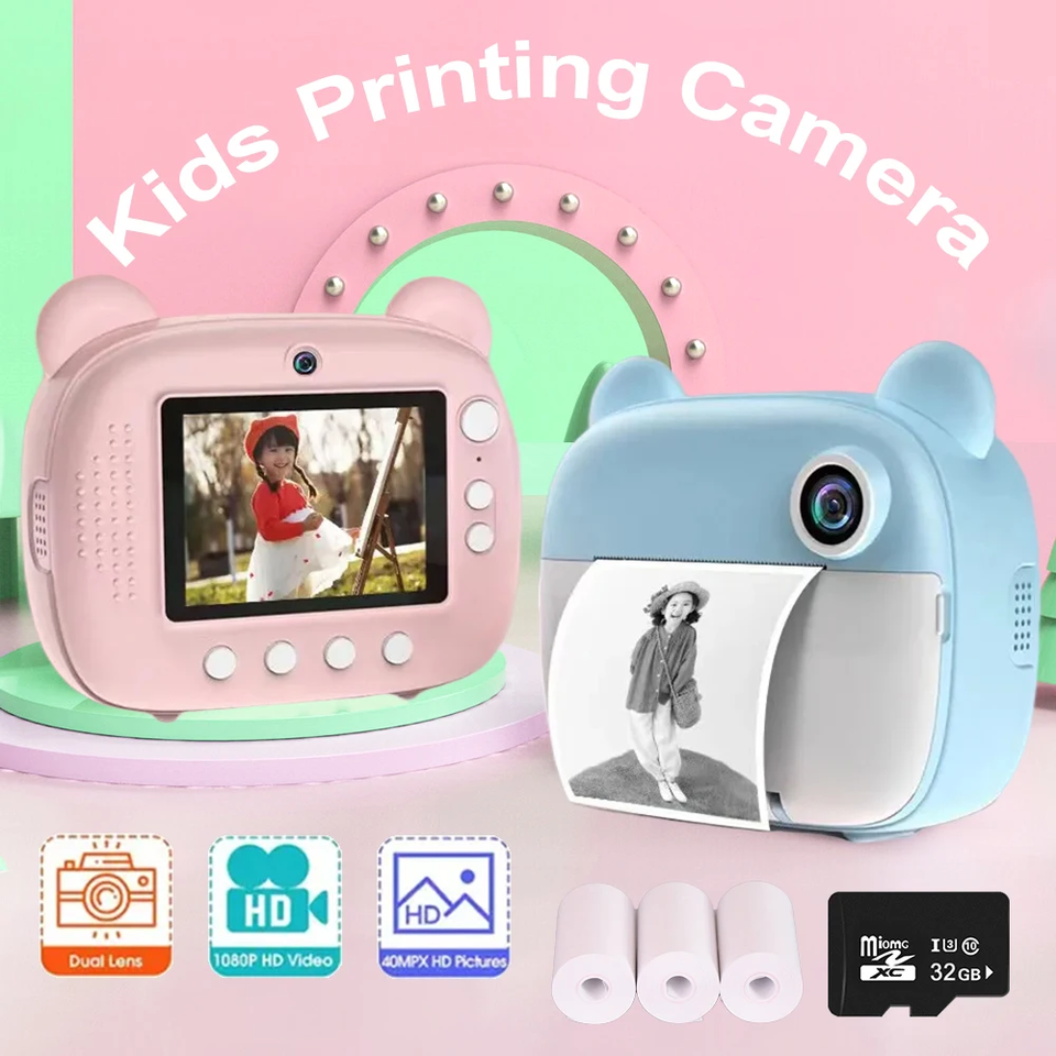 Mini Instant Print Digital Camera for Kids | Limited Edition