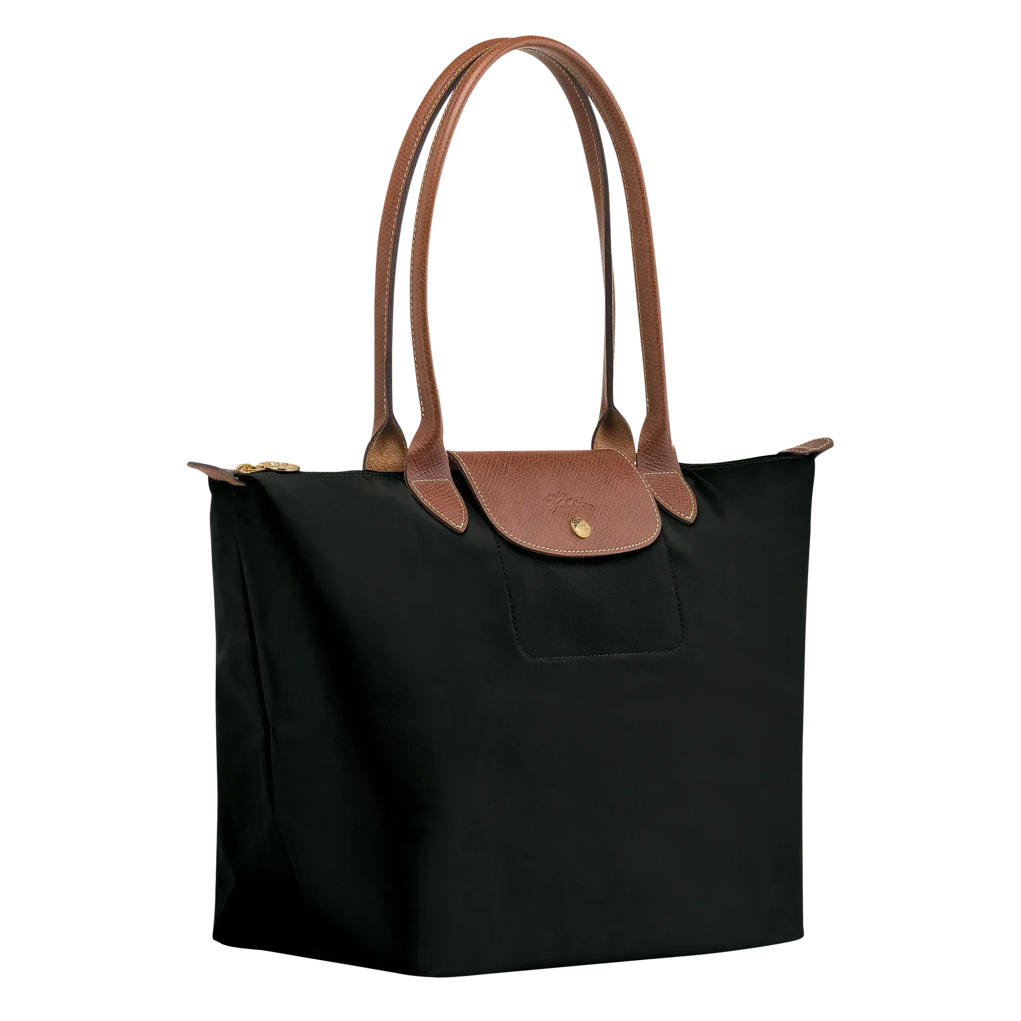 Large Foldable Nylon Bag, Black