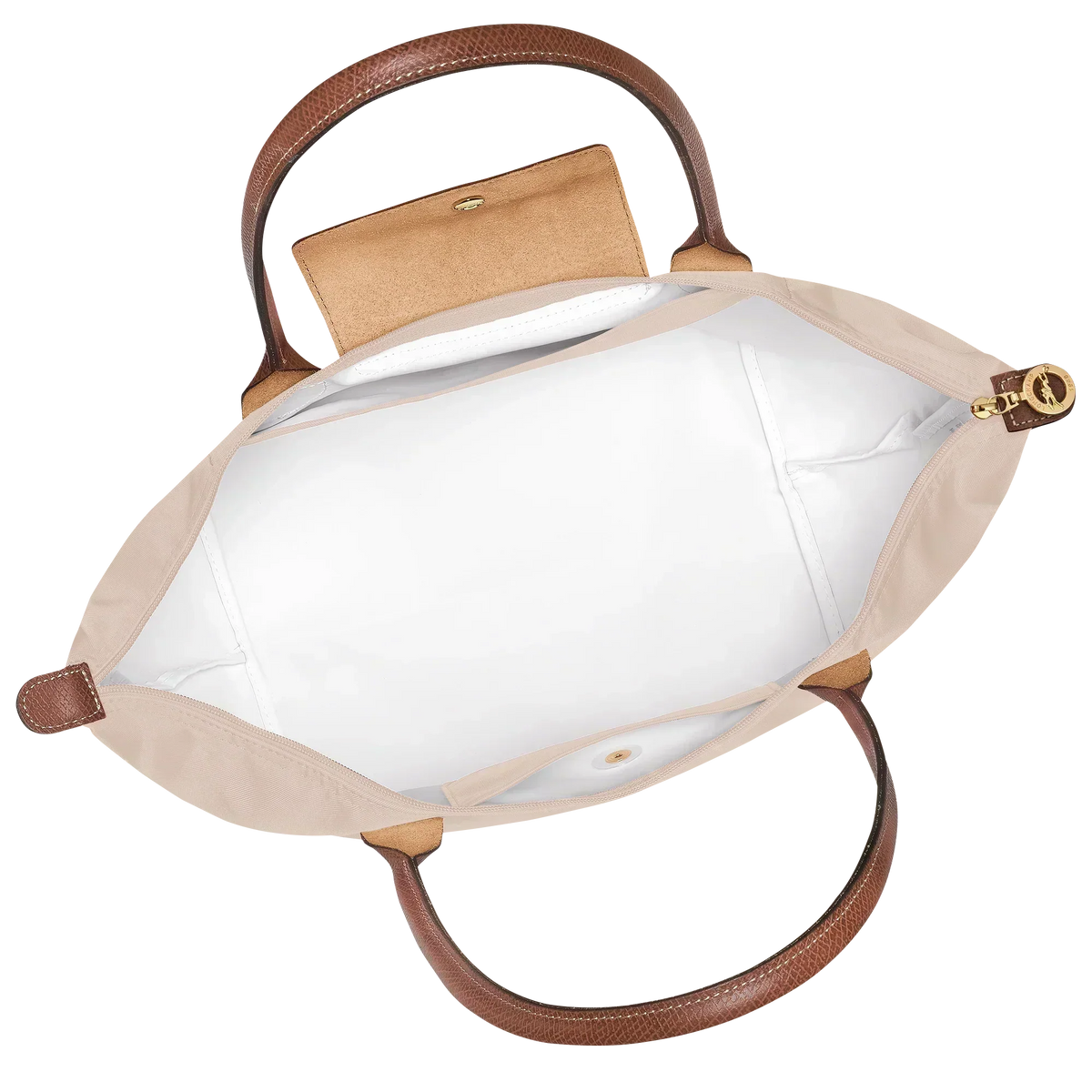 Large Foldable Nylon Bag, Paper White