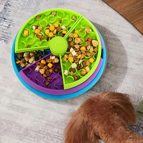 SnifferTurner | Interactive Rotating Dog Bowl for Mental Stimulation & Healthier Eating