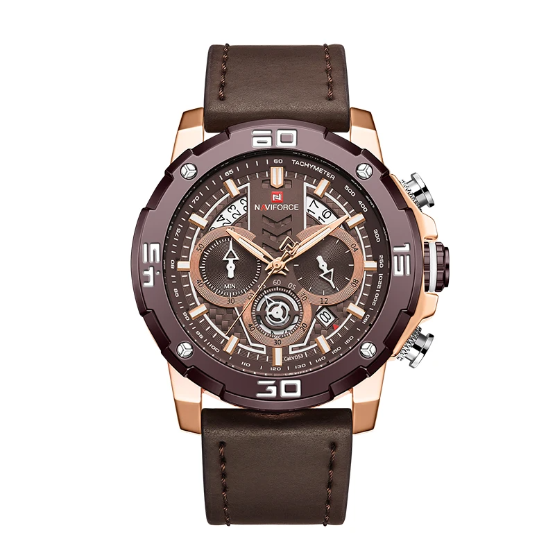 NAVIFORCE Men NF9175SB Luxury Luminous Sport Chronograph Watch