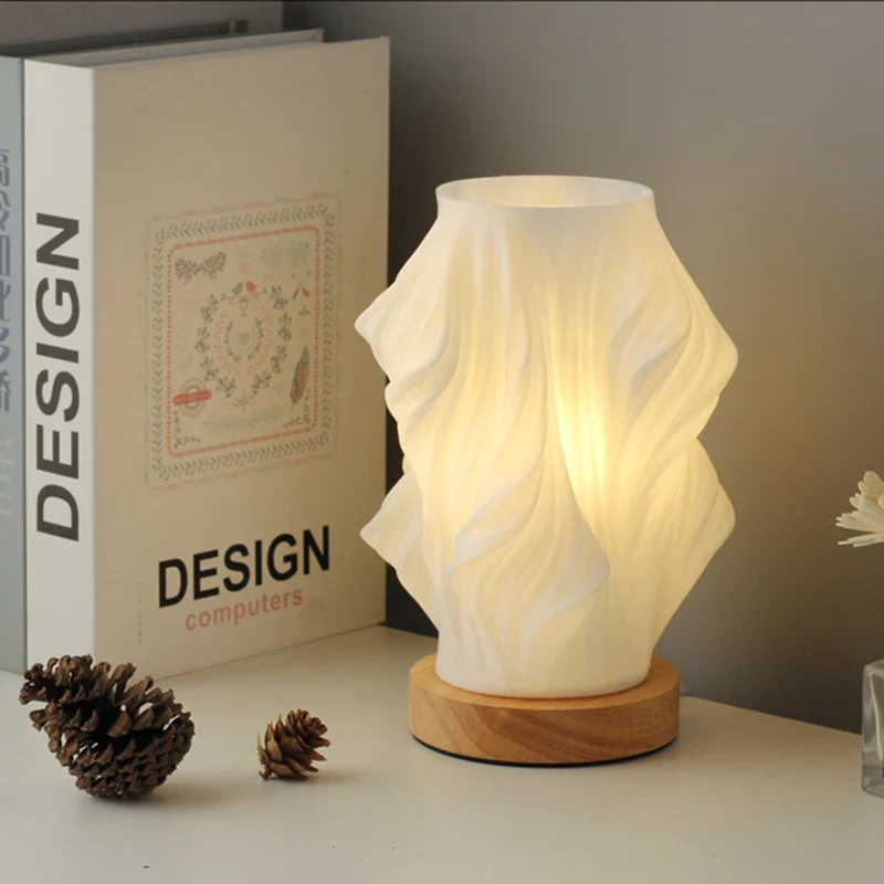 Elegant Serene Wavecrest Lamp