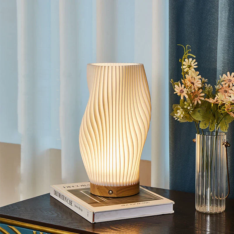 Elegant Serene Wavecrest Lamp