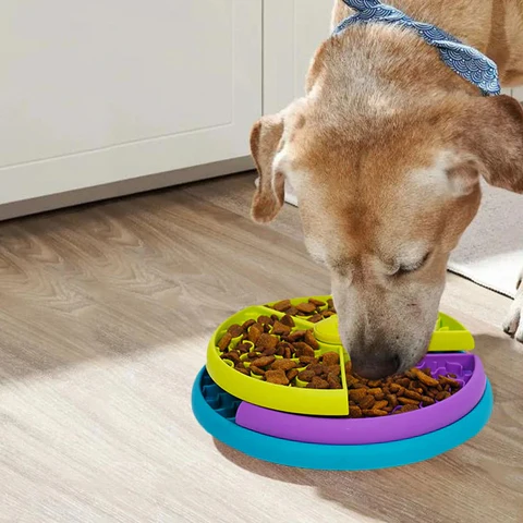 SnifferTurner | Interactive Rotating Dog Bowl for Mental Stimulation & Healthier Eating