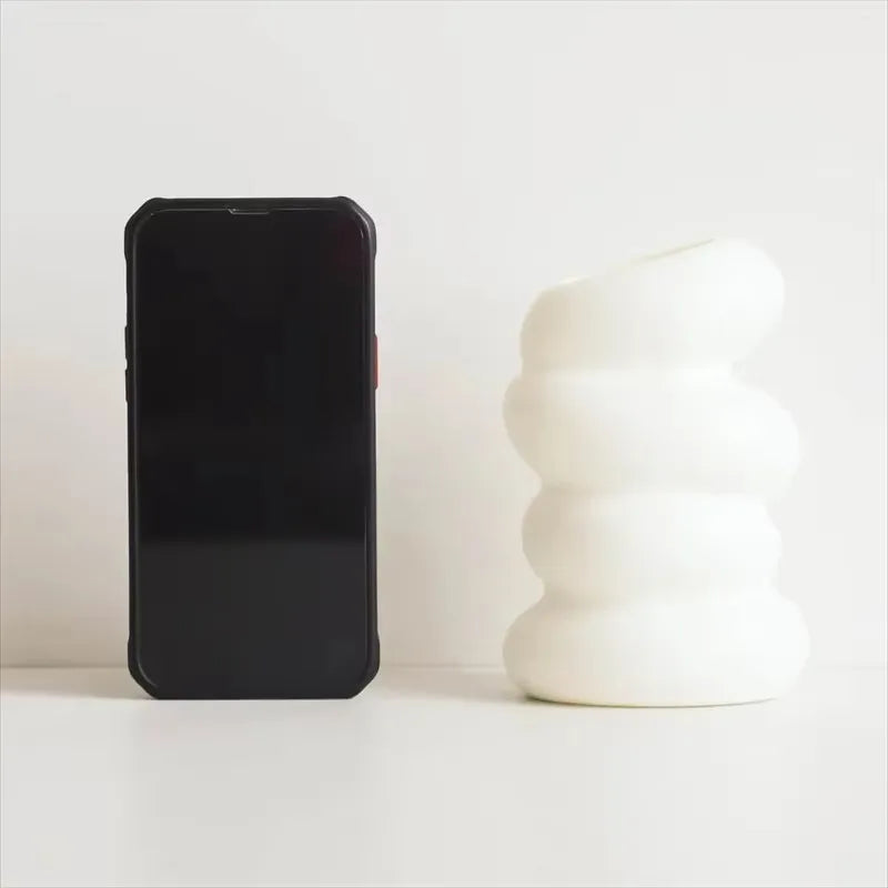 Nordic Spiral White Vase | Modern Decorative Flower Vase for Home Décor
