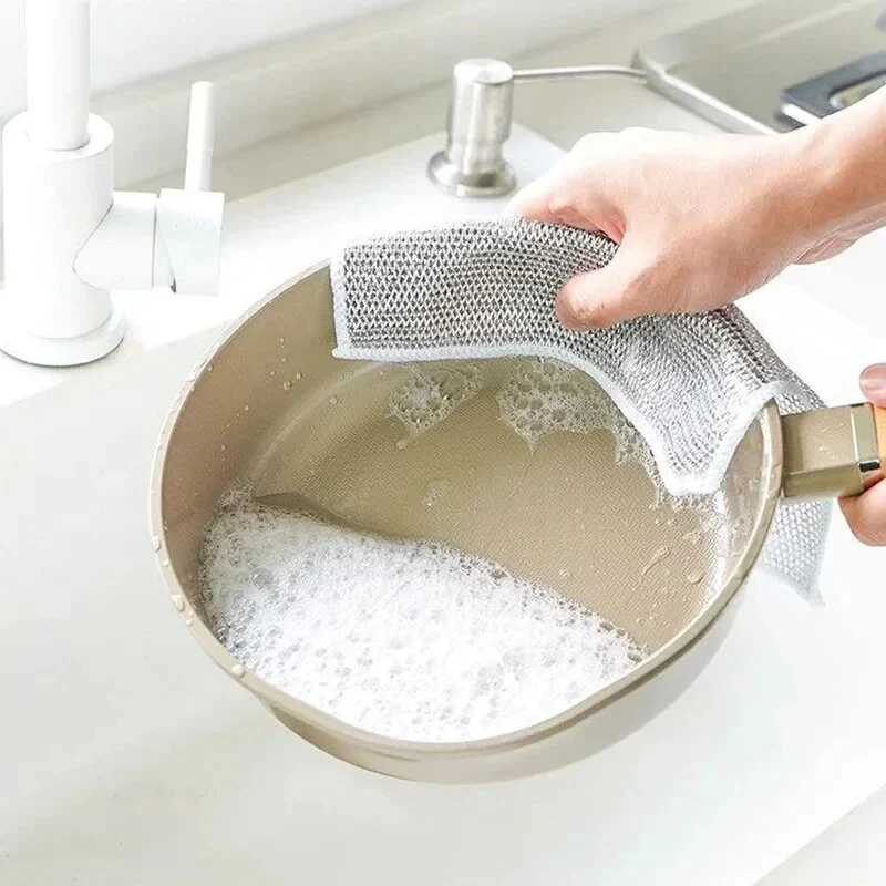 Wet and Dry Dishwashing Rust Removal Magic Kitchen Towel