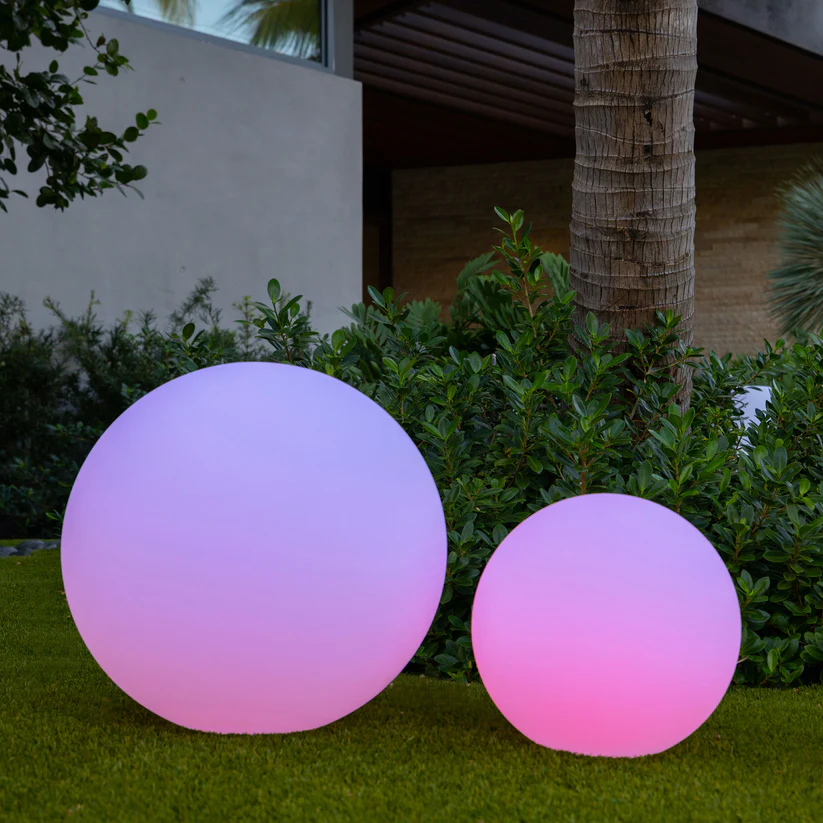 Radiant Spherical Garden Light