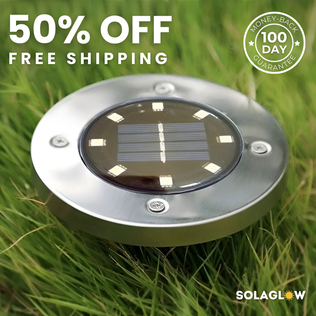 LED Solar Ground Light Pack- 50% OFF