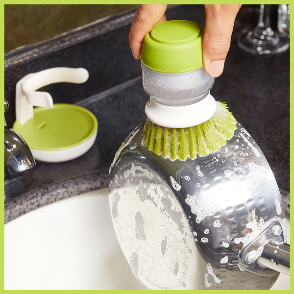 Dishwashing Brush With Soap Dispenser