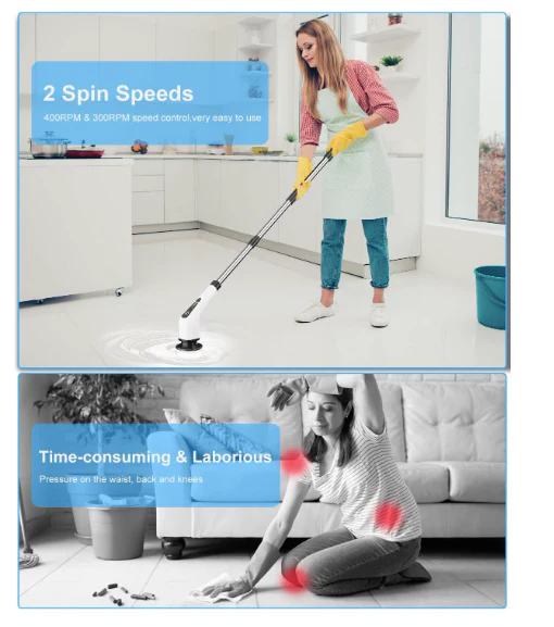 Cordless Scrub Jet Spin Scrubber Tool