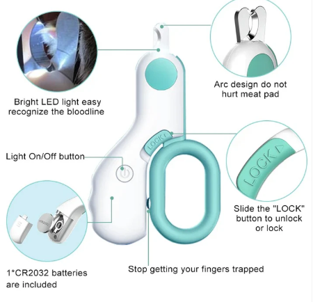 Precision Pet Nail Clipper With Light