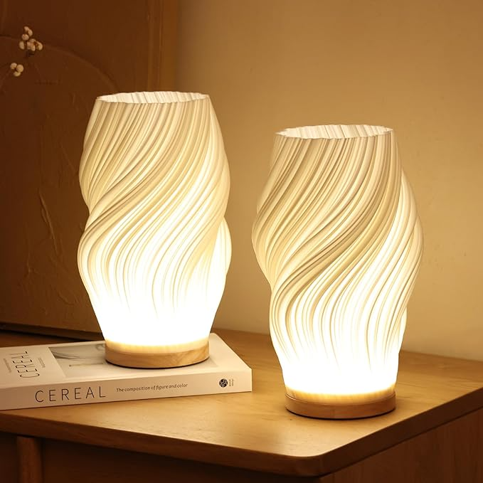 Elegant Serene Wavecrest Lamp