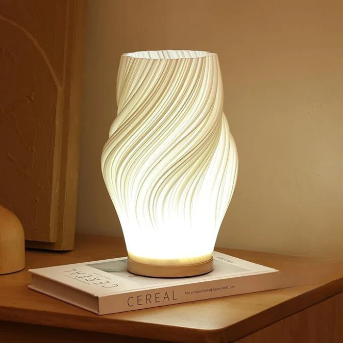 Elegant Serene Wavecrest Lamp