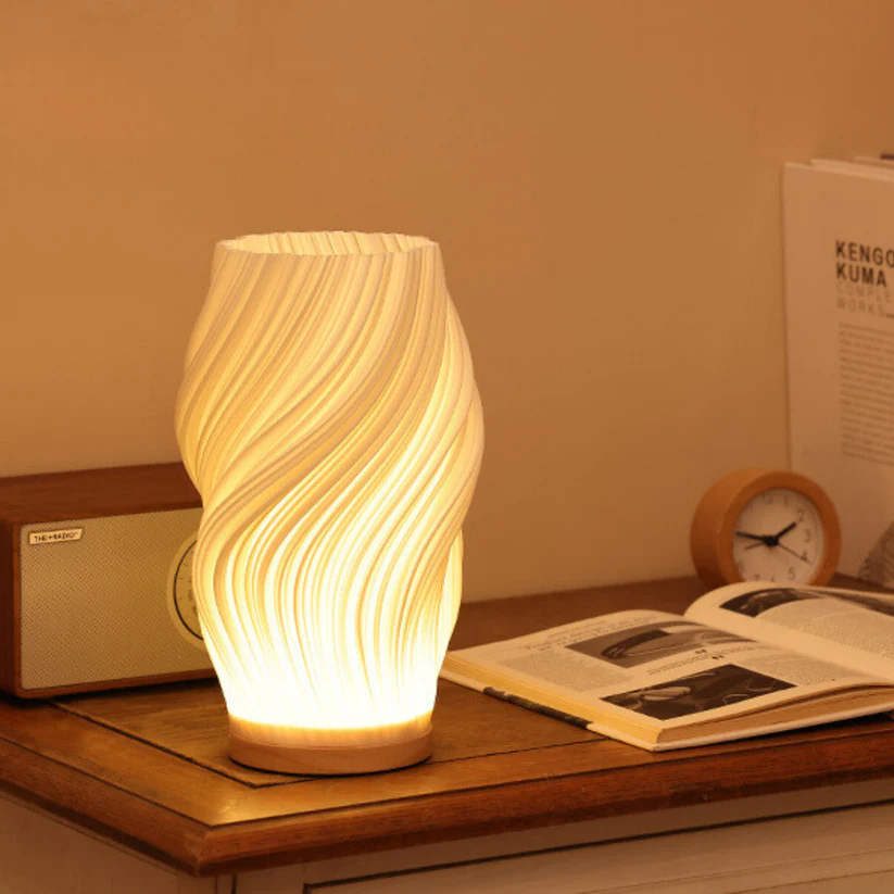 Elegant Serene Wavecrest Lamp