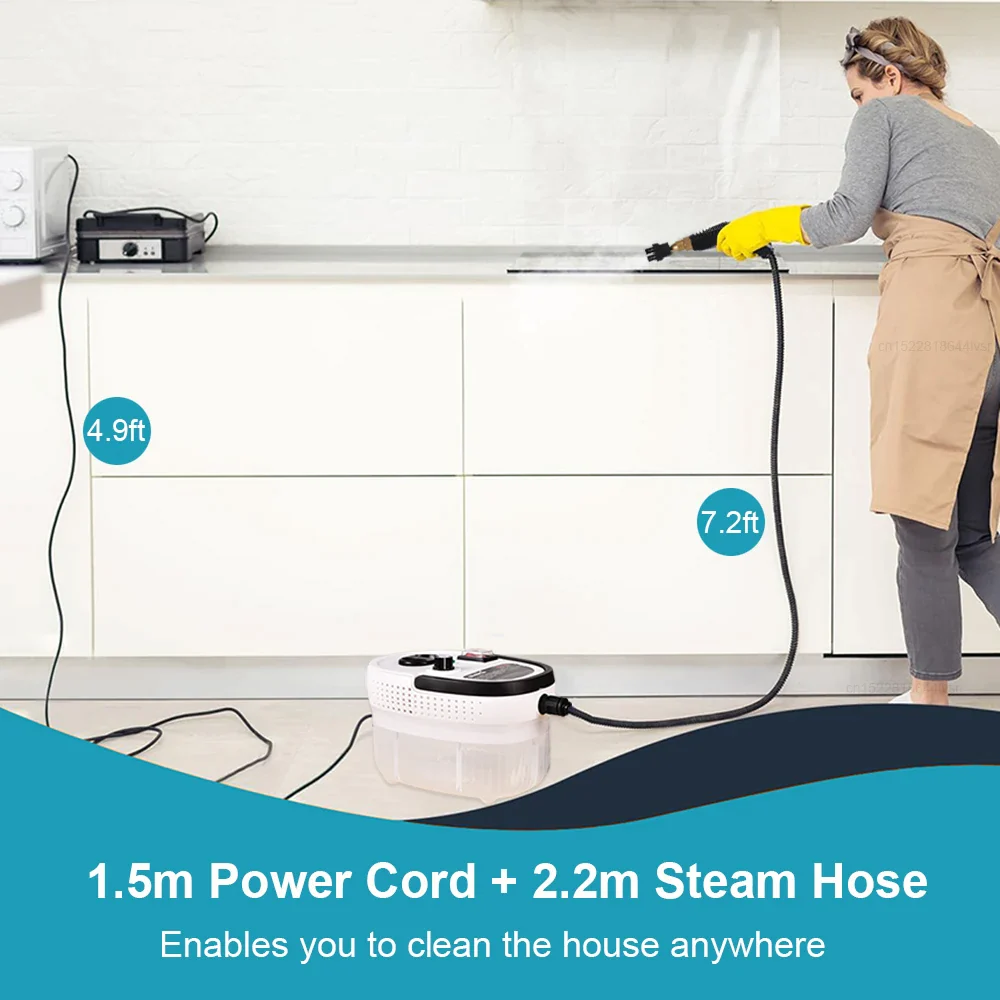 Power Steam 2500W Portable High-Pressure Steam Cleaner