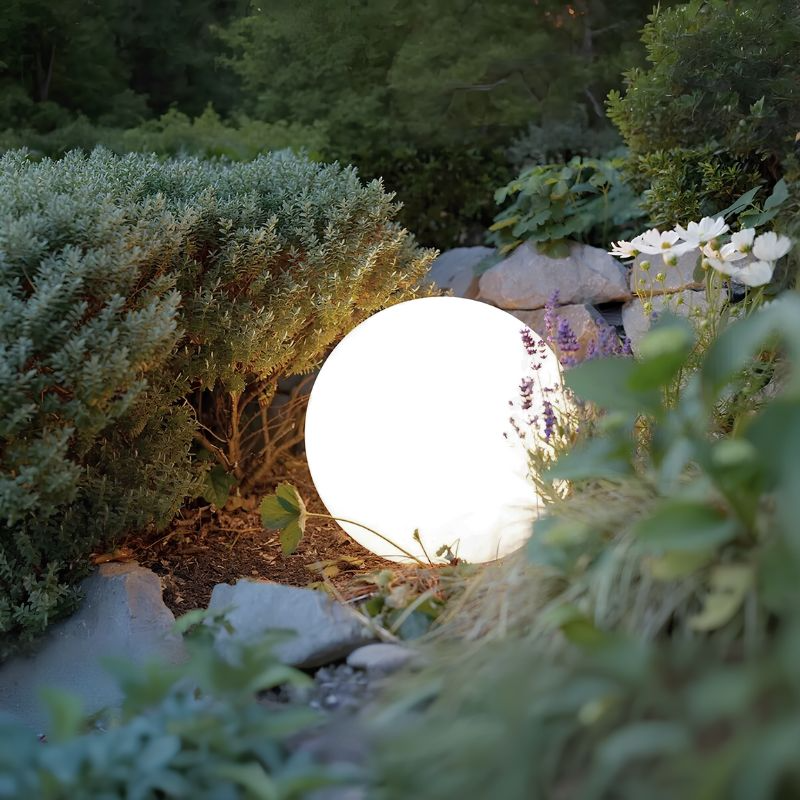 Radiant Spherical Garden Light