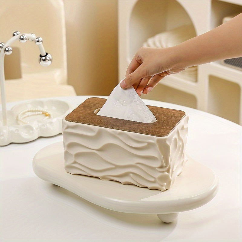 Modern Minimalist Tissue Box Cover | Stylish Square Tissue Holder