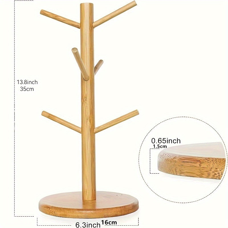 6-Hook Coffee Mug Holder Tree