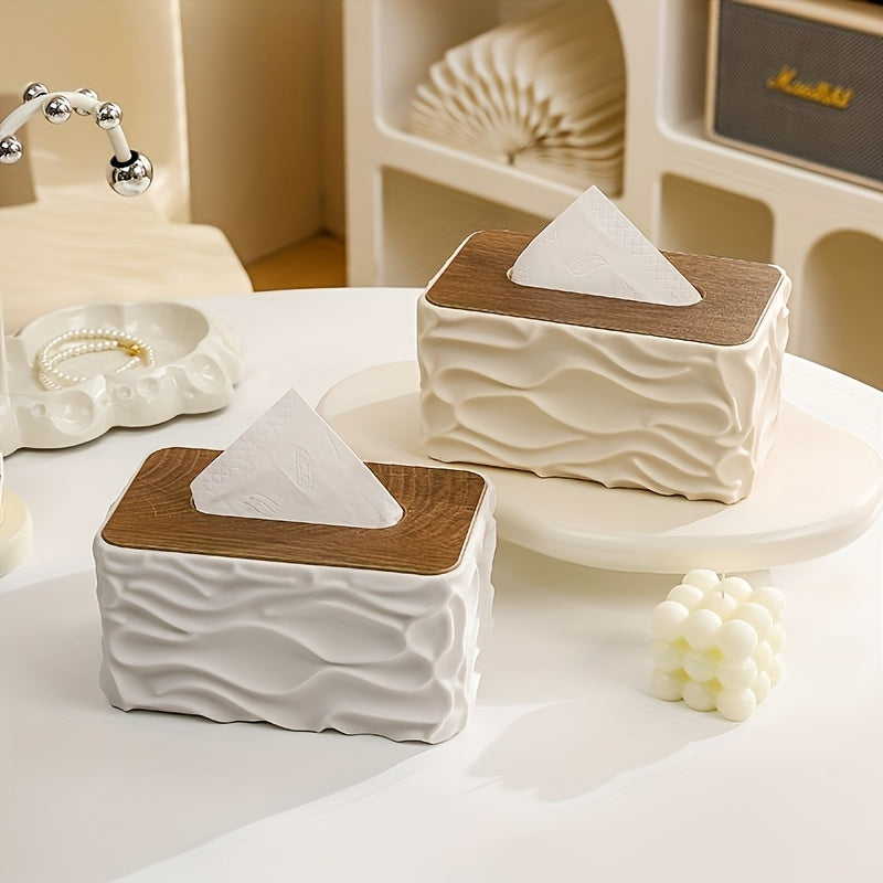 Modern Minimalist Tissue Box Cover | Stylish Square Tissue Holder