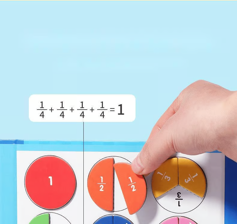 MAGNET MONTESSORI FRACTION PUZZLE | INTERACTIVE LEARNING TOOL FOR CHILDREN