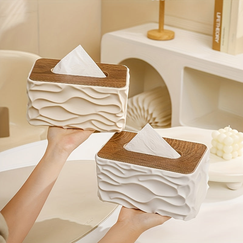 Modern Minimalist Tissue Box Cover | Stylish Square Tissue Holder