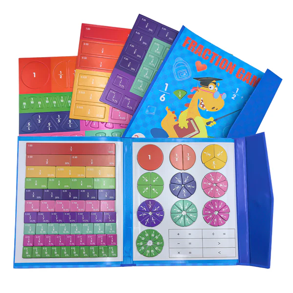 MAGNET MONTESSORI FRACTION PUZZLE | INTERACTIVE LEARNING TOOL FOR CHILDREN