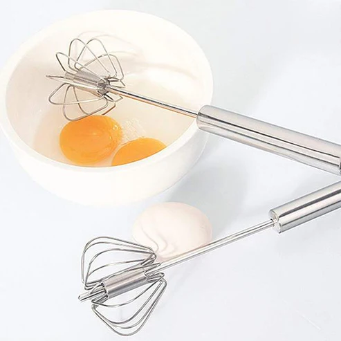 QuickWhisk Semi-Automatic Stainless Steel Whisk