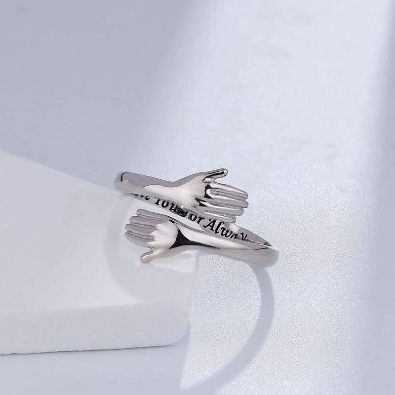 Hug Ring - Jewellery Love Piece for Couples & Universal Size