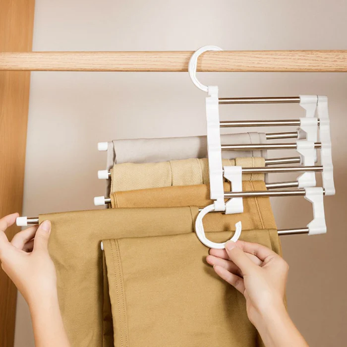 Compact Multi-Functional Pants Rack