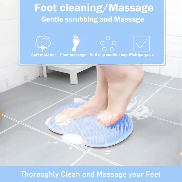 Luxurious Hands-Free Silicone Foot Scrubber Mat