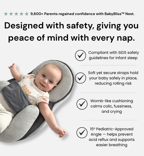 Soothing Anti-Reflux Baby Nest side bolsters