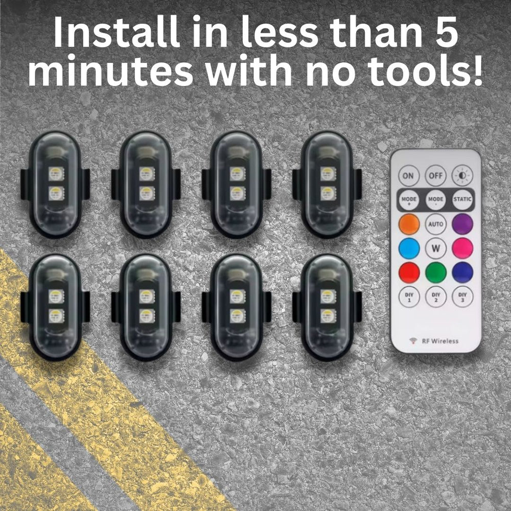 Brilliant Easy Install Moto LED Light Kit