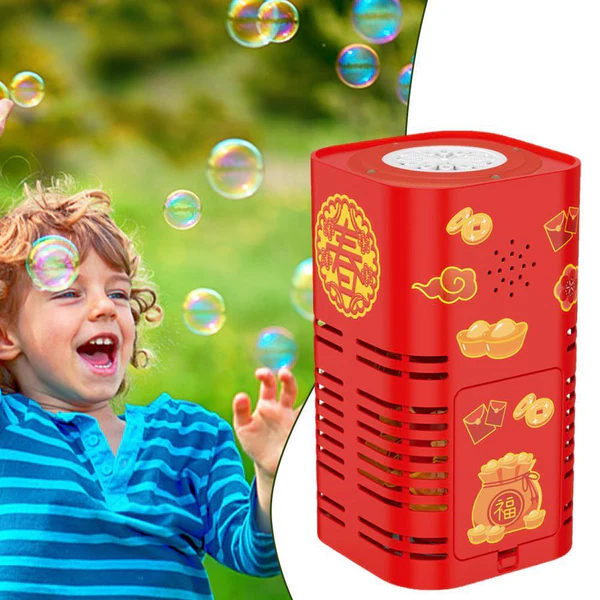 Fireworks Bubble Machine - 12-Hour Fun, Safe & Eco-Friendly