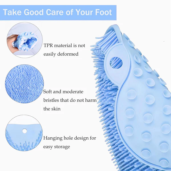 Luxurious Hands-Free Silicone Foot Scrubber Mat