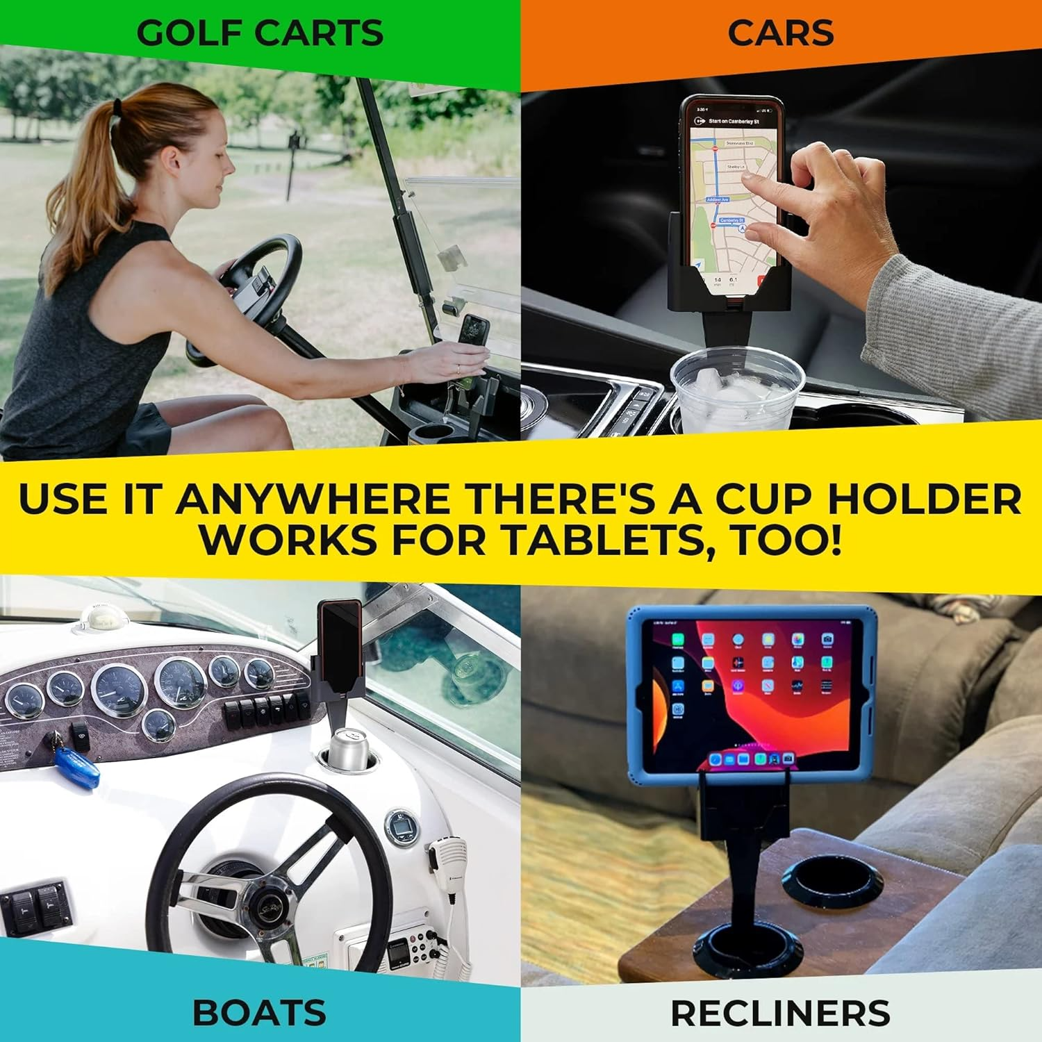 2024 CAR PHONE & CUP HOLDER | 2-IN-1 DESIGN