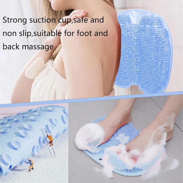 Luxurious Hands-Free Silicone Foot Scrubber Mat