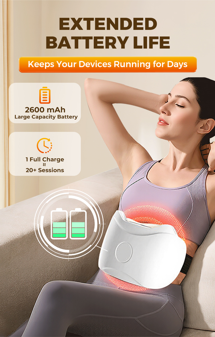 Slimming Heated Abdominal Belt For Fat Burn & Bloating Relief