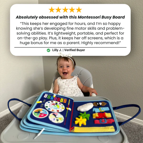 Engaging Montessori Busy Board