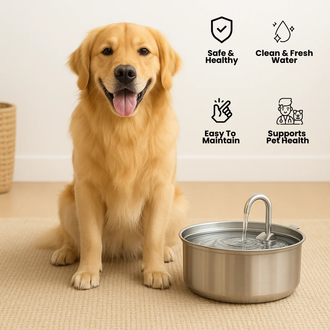 Refreshing Automatic Dog Water Fountain